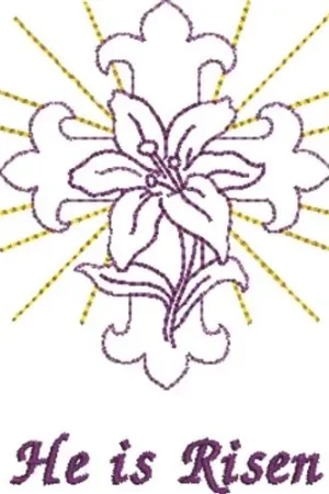 Place Order He Is Risen Embroidery Design