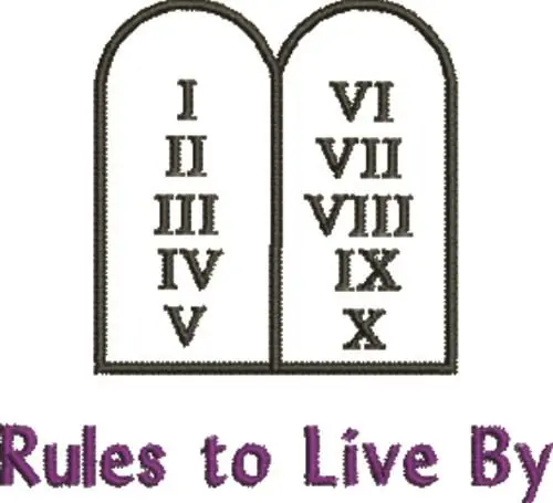Bulk Order Rules To LIve By Embroidery Design