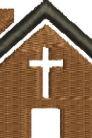 Church Embroidery Design Premium