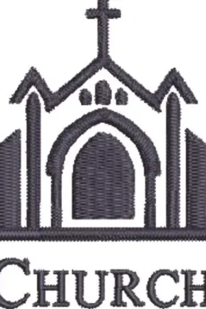 New Arrival Church Embroidery Design