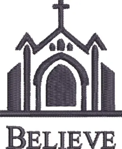 Church Belive Embroidery Design Buy Online