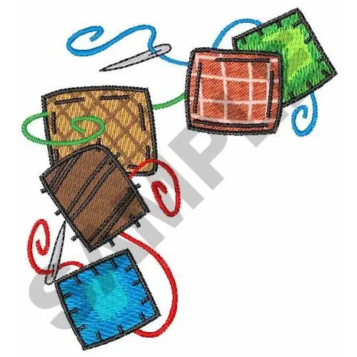 Best Seller QUILT SQUARES BORDER Embroidery Design