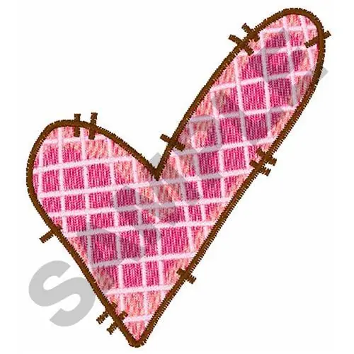 QUILTED HEART Embroidery Design Fresh Stock