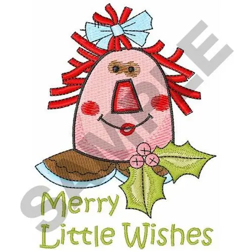 Grab Now MERRY LITTLE WISHES Embroidery Design
