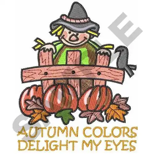 Cheap AUTUMN COLORS DELIGHT MY EYES Embroidery Design