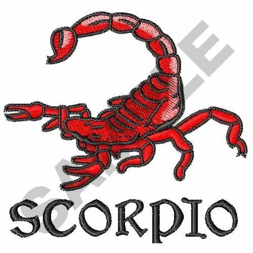 SCORPIO Embroidery Design Must Have