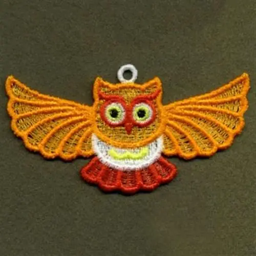 FSL Flying Owl Embroidery Design Latest