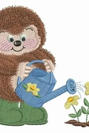 Baby Hedgehog Embroidery Design Discount