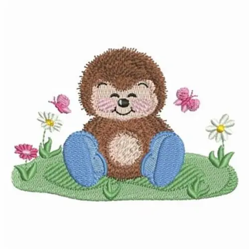 Last Chance Springtime Hedgehog Embroidery Design