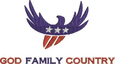 Flying Eagle Embroidery Design Genuine