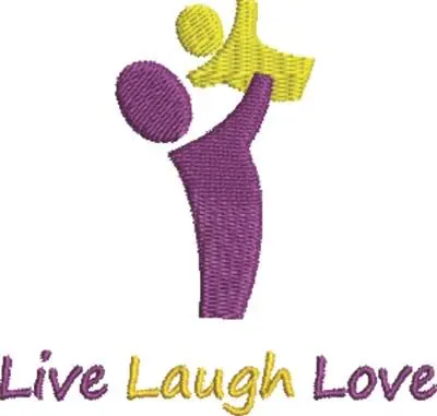 Live Laugh Love Embroidery Design Factory Price