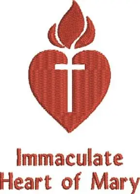 Original Immaculate Heart Embroidery Design
