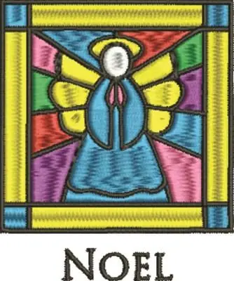 Special Discount Stained Glass Noel Embroidery Design