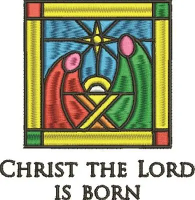 Christ Is Born Embroidery Design Money Back Guarantee