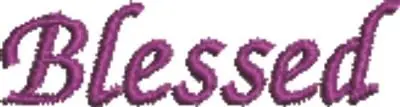 Fresh Stock Blessed Embroidery Design