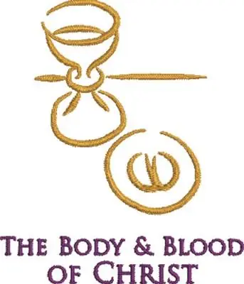 Body & Blood Embroidery Design Certified