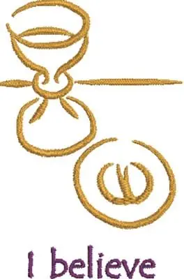 High Quality I Believe Embroidery Design