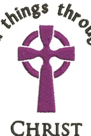 Through Christ Embroidery Design Price Drop