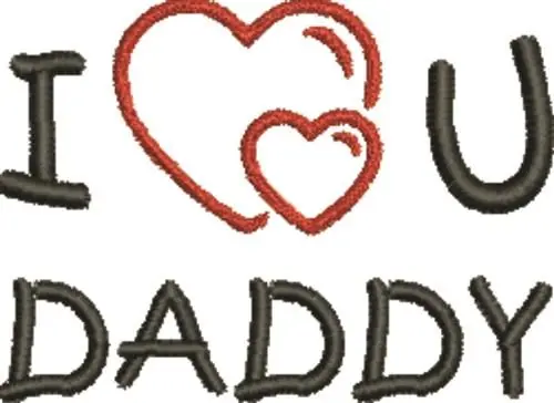 Sale Daddy Love Embroidery Design