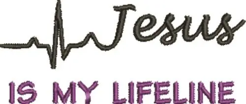 Genuine Jesus Lifeline Embroidery Design