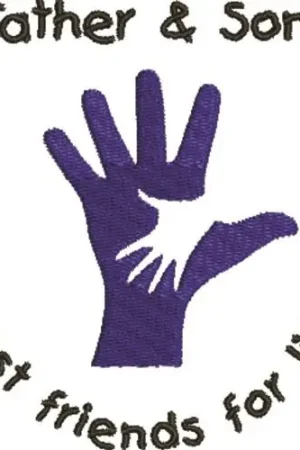 Best Price Father & Son Embroidery Design