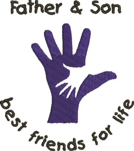 Best Price Father & Son Embroidery Design