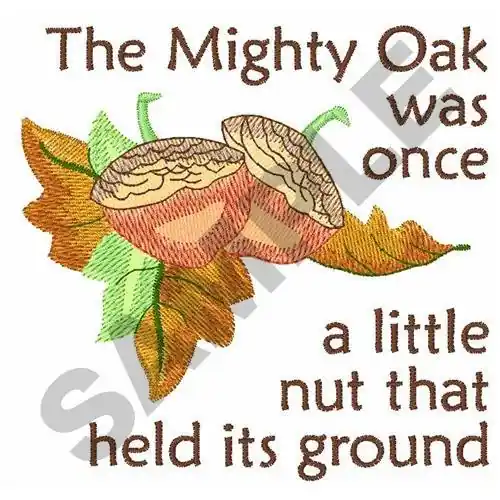 Time-Limited THE MIGHTY OAK Embroidery Design