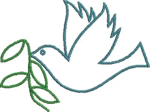 Affordable Peace Dove Embroidery Design