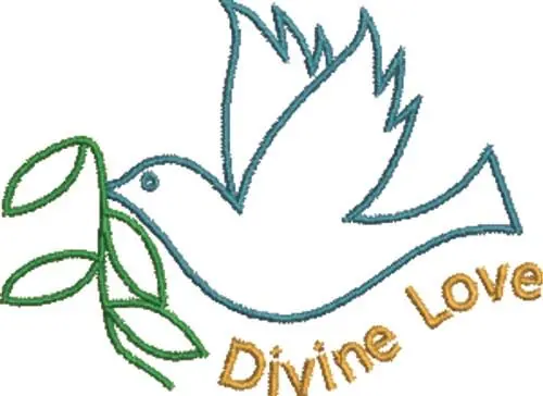 Save Now Divine Love Embroidery Design