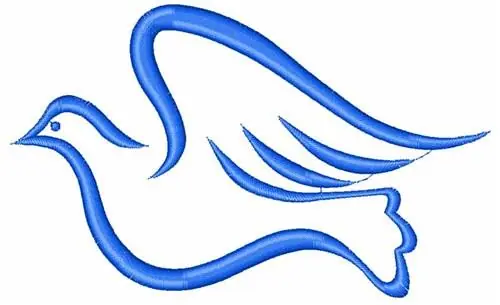 Dove Outline Embroidery Design Get Yours