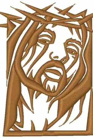 Best Seller Jesus Head Embroidery Design
