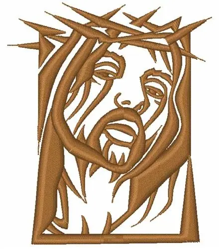 Best Seller Jesus Head Embroidery Design