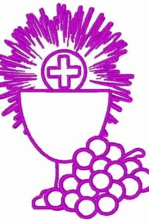 Eucharist & Wine Embroidery Design Must Have