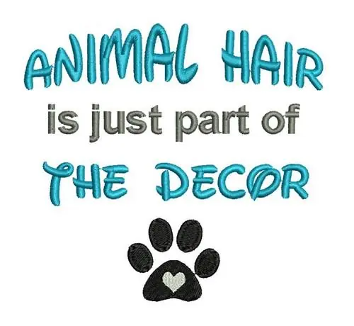 Must Have ANIMAL HAIR Embroidery Design