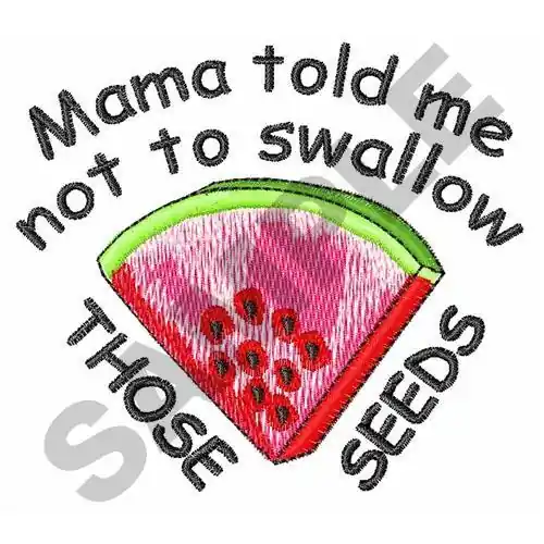 Direct From Factory MAMA TOLD ME NOT TO Embroidery Design