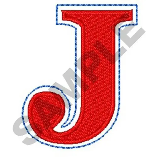 ROMAN UPPER CASE J Embroidery Design Exclusive Offer