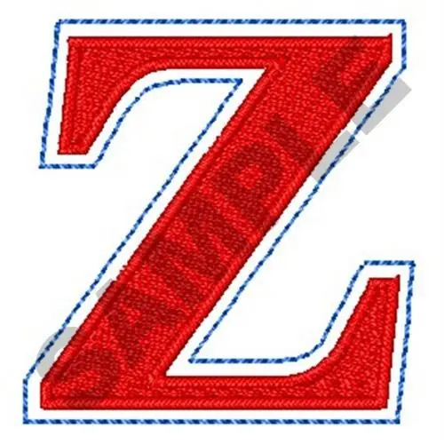 Warranty Included ROMAN UPPER CASE Z Embroidery Design