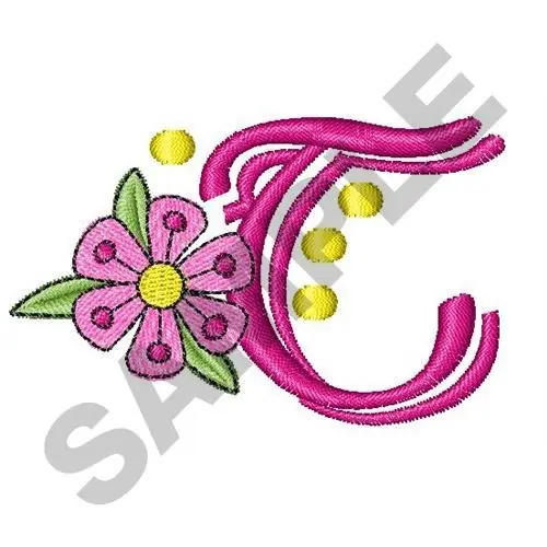 Free Delivery UPPER CASE T Embroidery Design