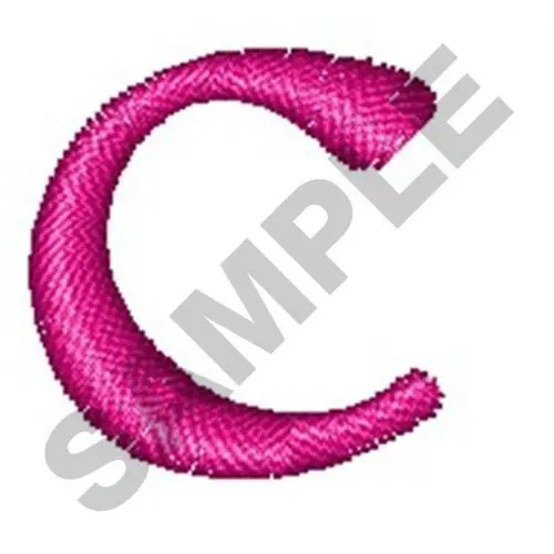 Secure Checkout LOWER CASE C Embroidery Design