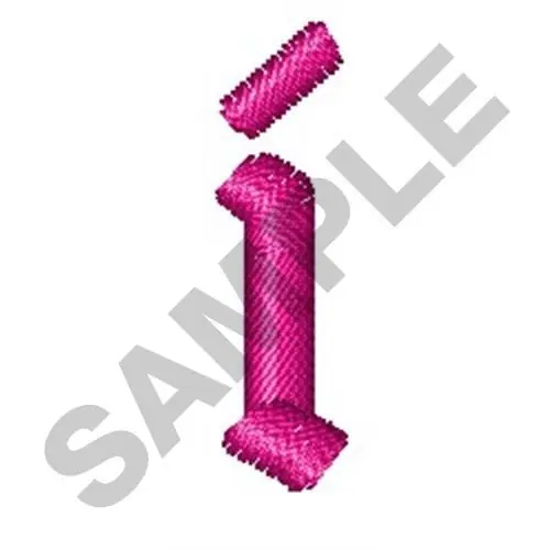 Hot Deal LOWER CASE I Embroidery Design