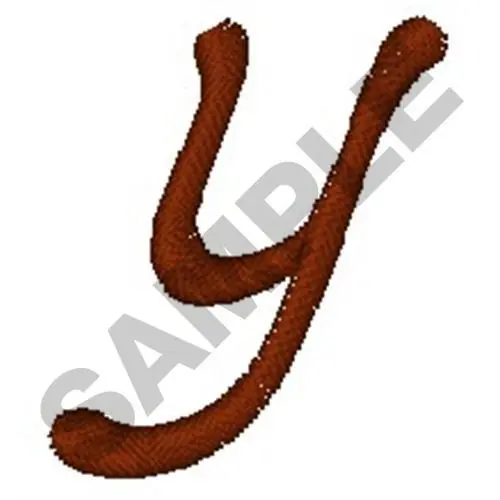 LOWER CASE Y Embroidery Design Super Sale
