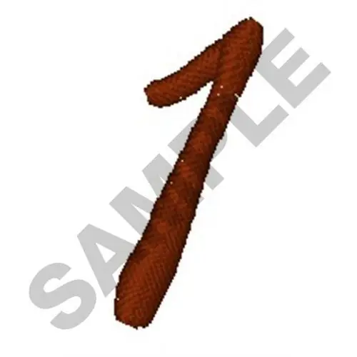 NUMERAL 1 Embroidery Design Save Now