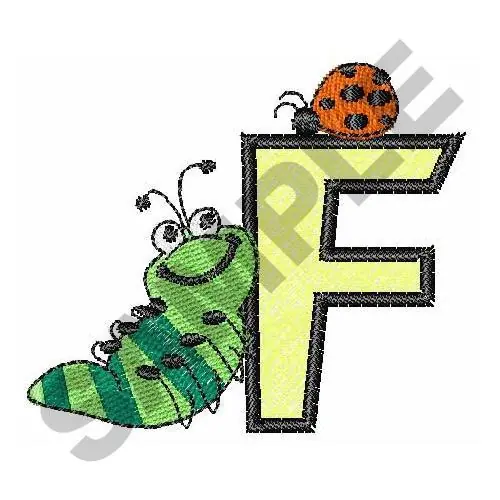 BUG OFF UPPER CASE F Embroidery Design Get Yours