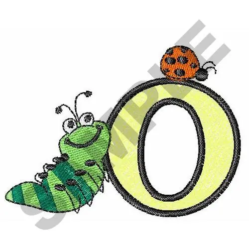 BUG OFF UPPER CASE O Embroidery Design Best Seller