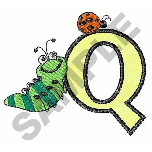 Special Discount BUG OFF UPPER CASE Q Embroidery Design