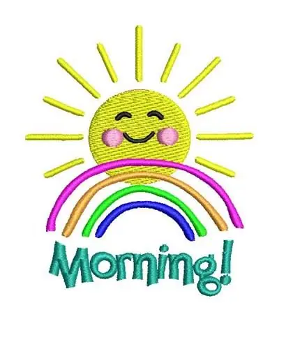 Save Now MORNING SUN Embroidery Design