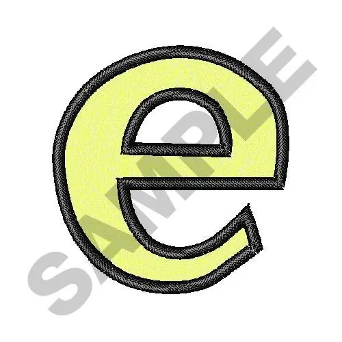 Price Cut BUG OFF LOWER CASE E Embroidery Design