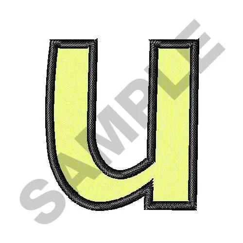 Exclusive BUG OFF LOWER CASE U Embroidery Design