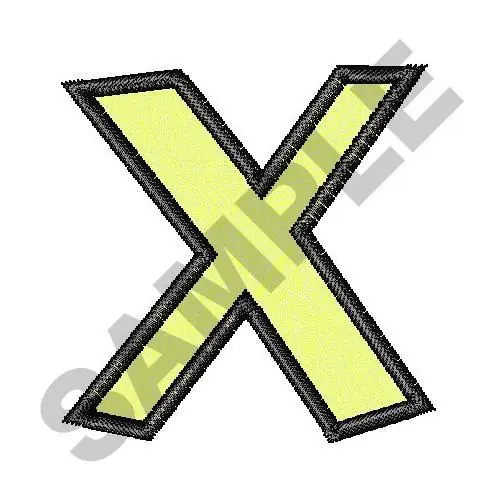 Professional Grade BUG OFF LOWER CASE X Embroidery Design