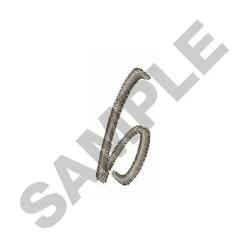 LOWERCASE B Embroidery Design Brand New